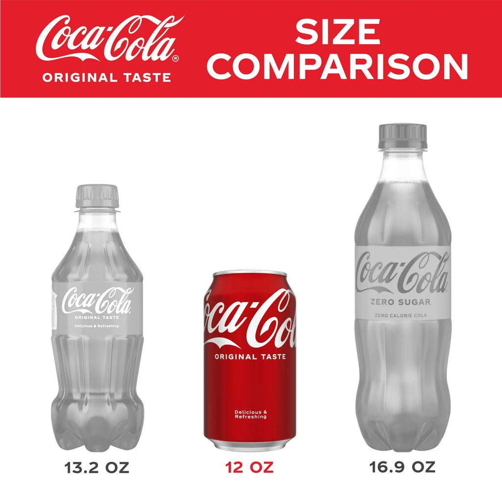 Coca-Cola Soda Pop Cans, 12 fl oz, 24 Pack
