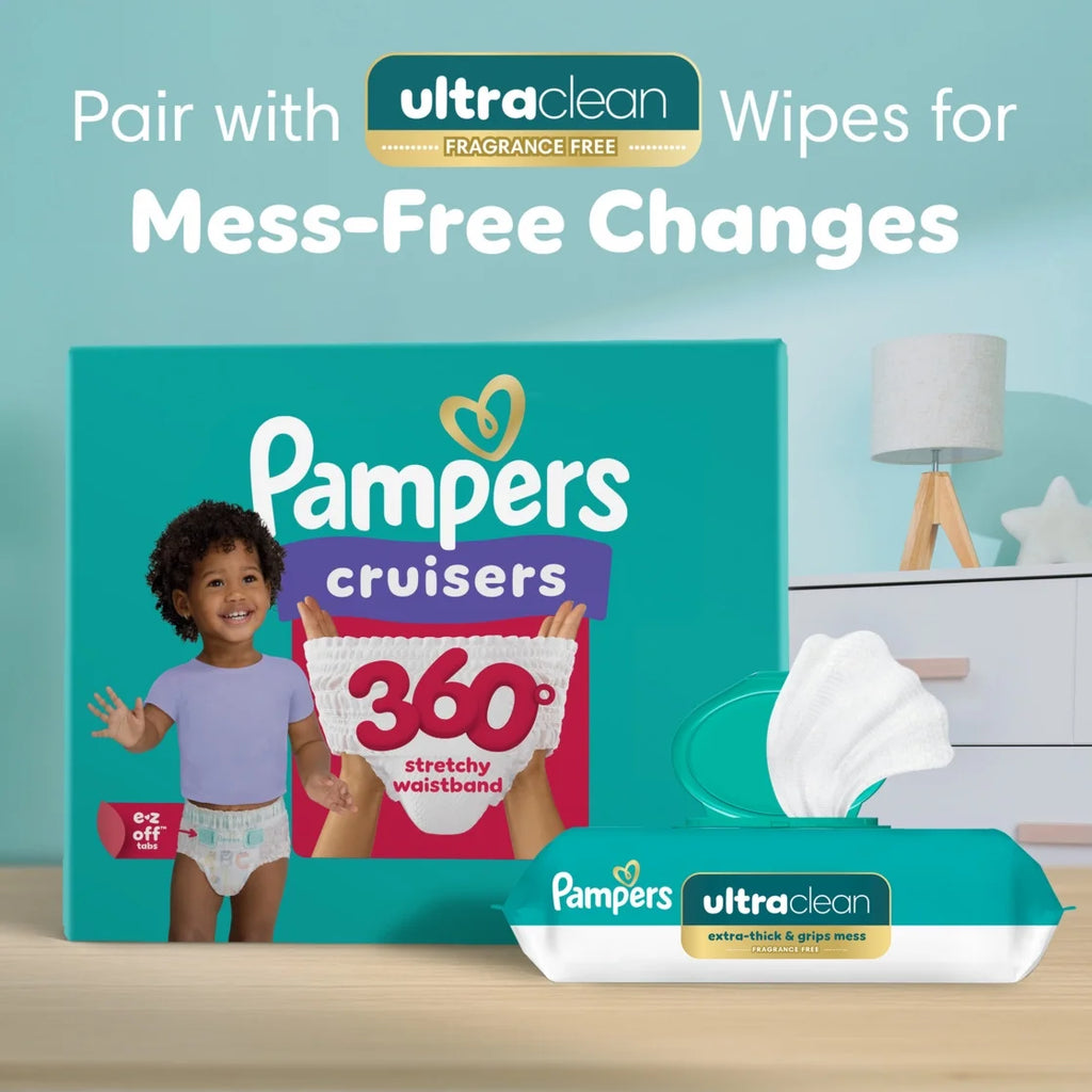 Pampers Cruisers 360 Baby Diapers 360 Size 5, 56 Count (Select for More Options)
