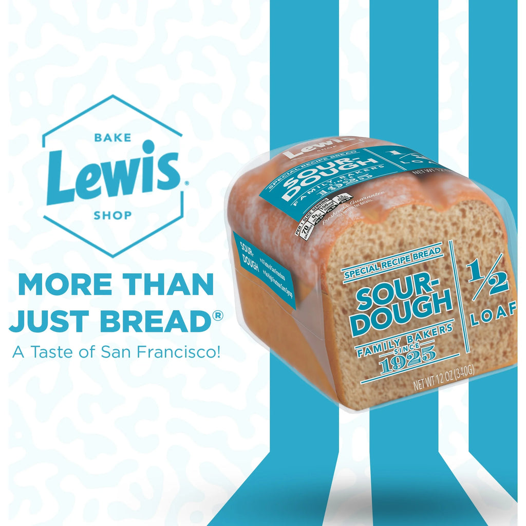 Lewis Bake Shop Sourdough Half Loaf Bread, 1/2 Loaf, 12 oz